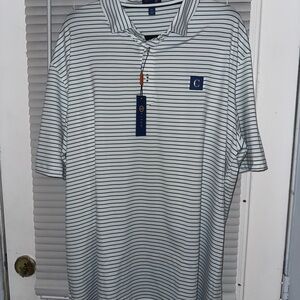 Classic Navy Striped Polo Shirt